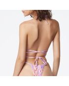 Chloe B Capsule Rahmenloser BH mit lila Hintergrunddruck