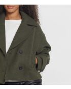 Manteau court Lora Kaki olive