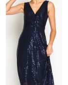 Robe Estella bleu nuit