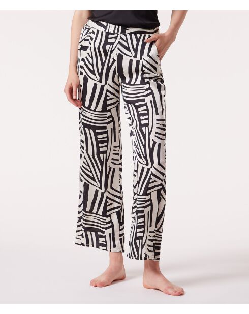 Jeezy schwarz-weiß bedruckte Hose