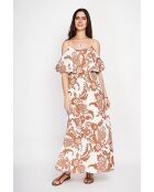 Robe en lin mélangé Nathie camel