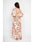 Robe en lin mélangé Nathie camel