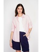 Roxanne Rosee Hemd aus Leinenmischung