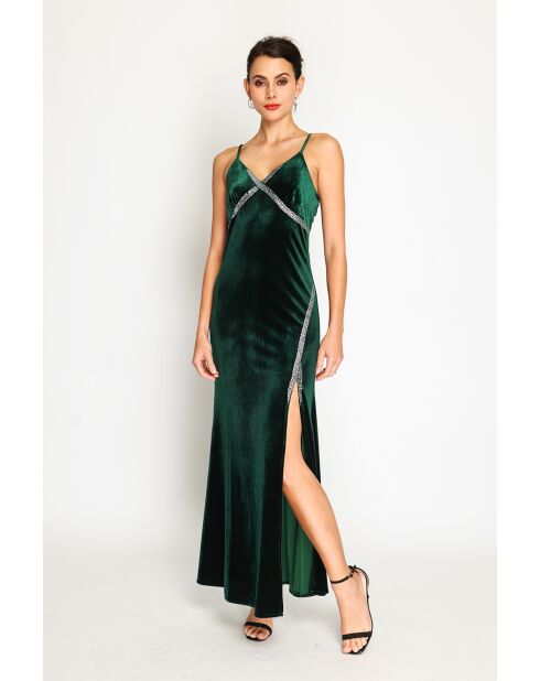 Robe Francesca vert amazone