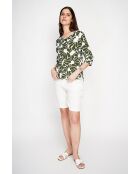 Top en lin mélangé Lucie émeraude