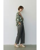 Top en lin mélangé Lucie émeraude