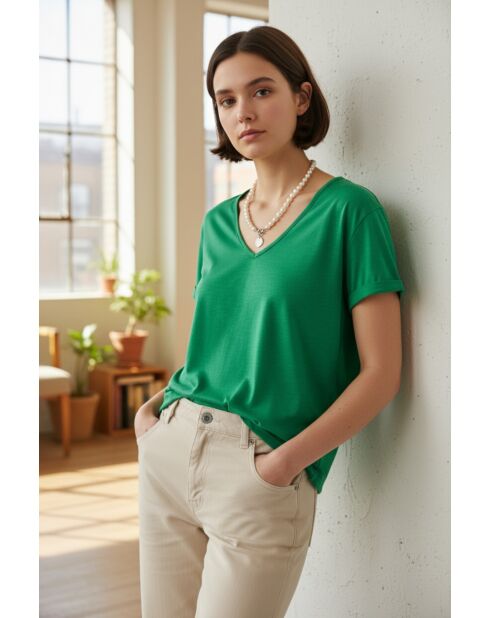 T-shirt Grace emeraude