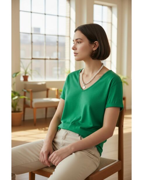 T-shirt Grace emeraude