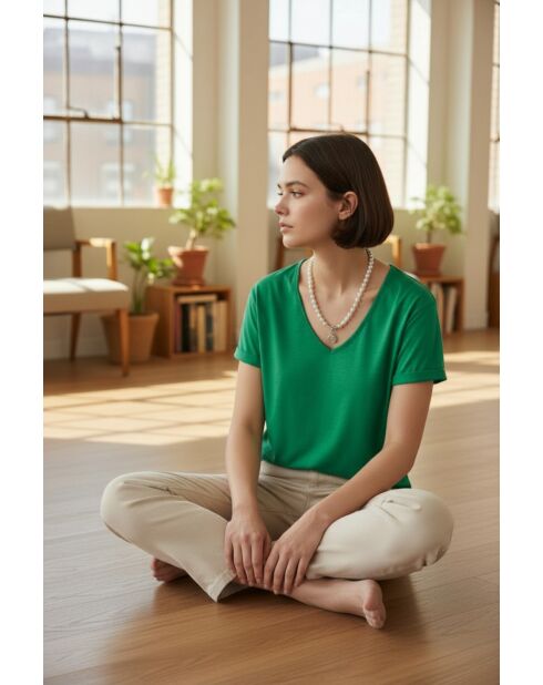 T-shirt Grace emeraude