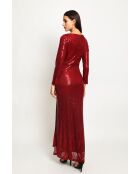 Robe Odette bordeaux