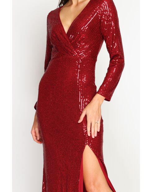 Robe Odette bordeaux