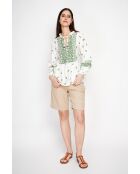 Chemise en lin mélangé Louisa jade