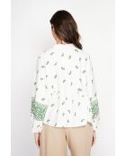 Chemise en lin mélangé Louisa jade