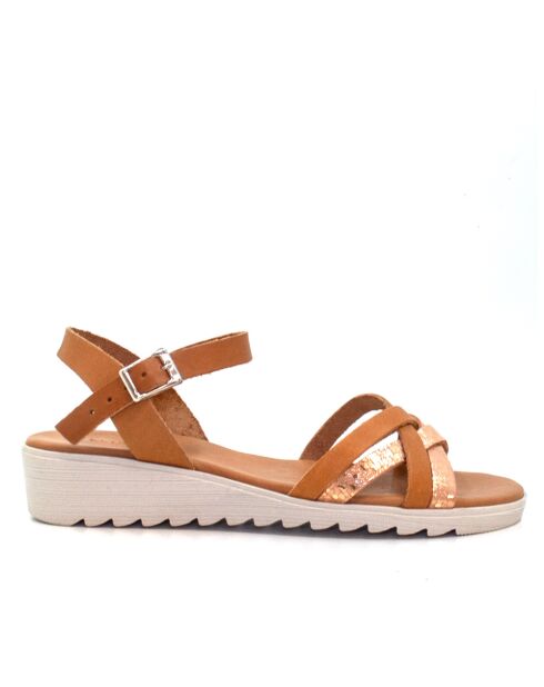 Sandales Cali Vaqueta saumon