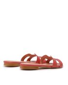 Sandales plates Annetta corail