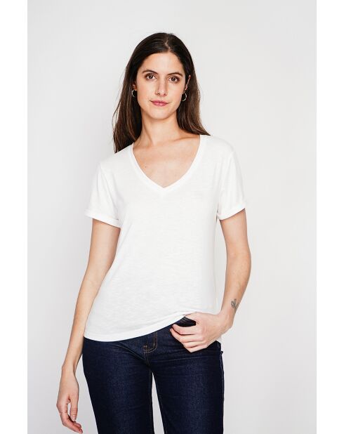 T-shirt Lily blanc