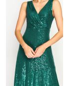Robe Jasmine vert amazone