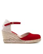 Sandalias de cuña rojas Nira - Tacón: 6,5 cm