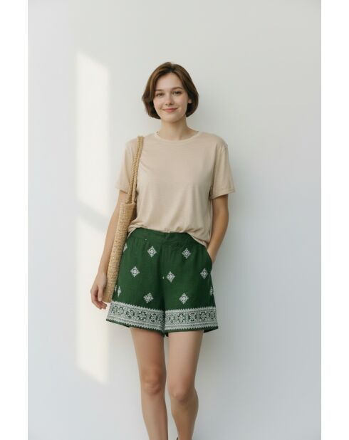 Bermudes Nina kaki clair