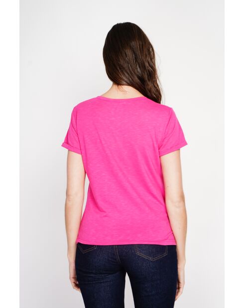 T-shirt Luna fushia