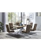 Table chêne massif huilé naturelle - 220x77x100 cm