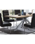 Table chêne massif huilé naturelle - 220x77x100 cm