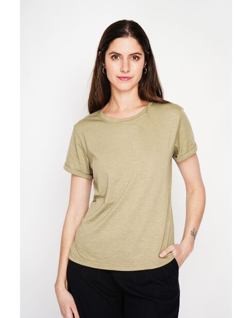 T-shirt Peggy kaki clair