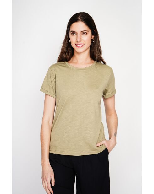 T-shirt Peggy kaki clair