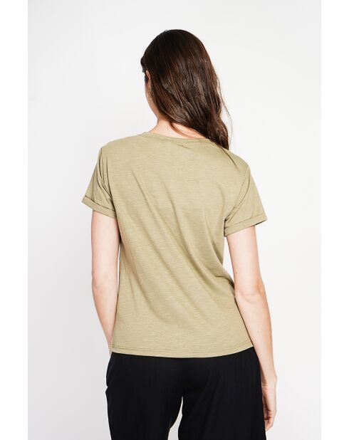 T-shirt Peggy kaki clair