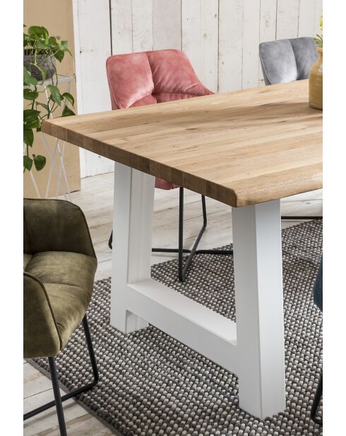 Table chêne massif huilé naturelle - 280x77x110 cm