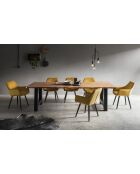 Table acacia massif naturelle - 260x77x100 cm