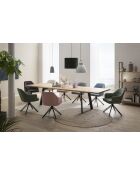 Rallonge Table hudson en chêne massif huilé naturelle - 90x4x40 cm