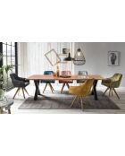 Table acacia massif naturelle - 260x77x100 cm