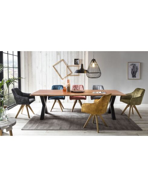 Table acacia massif naturelle - 260x77x100 cm