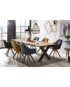 Table acacia massif naturelle - 260x77x100 cm