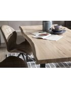 Table chêne massif blanche - 260x77x100 cm