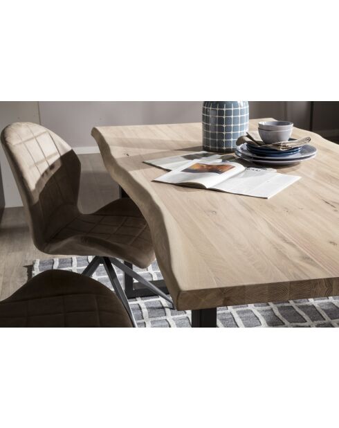 Table chêne massif blanche - 260x77x100 cm