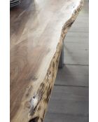 Table acacia massif naturelle - 200x77x100 cm