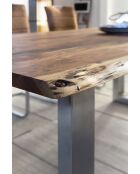 Table acacia massif naturelle - 220x77x100 cm