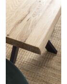 Table chêne massif huilé naturelle - 125x77x80 cm