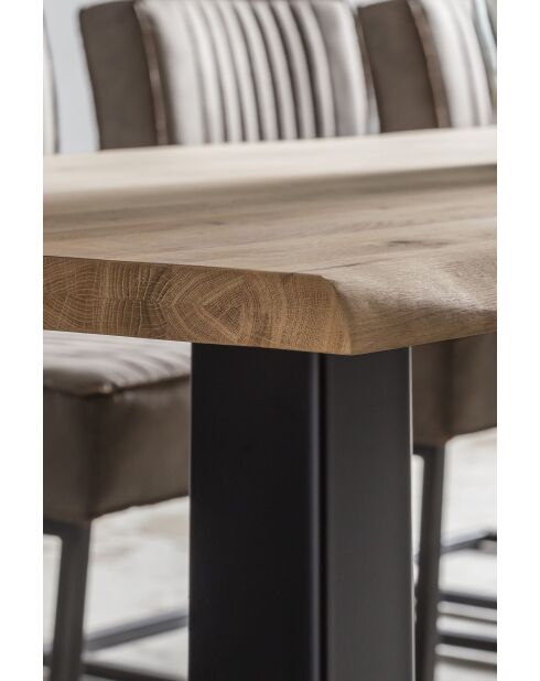 Table chêne massif huilé naturelle - 220x77x100 cm