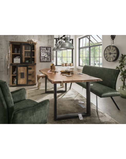 Table acacia massif naturelle - 170x80x76 cm