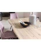 Table chêne massif blanche - 240x77x100 cm