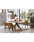 Mesa de acacia maciza natural - 180x77x90 cm