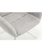 Lot de 2 fauteuils Taragona gris clair - 63x88x44 cm