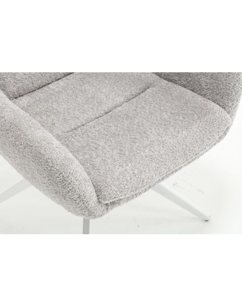 Lot de 2 fauteuils Taragona gris clair - 63x88x44 cm