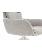 Lot de 2 fauteuils Taragona gris clair - 63x88x44 cm