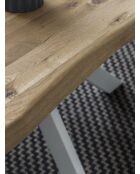 Table chêne massif huilé naturelle - 180x77x90 cm