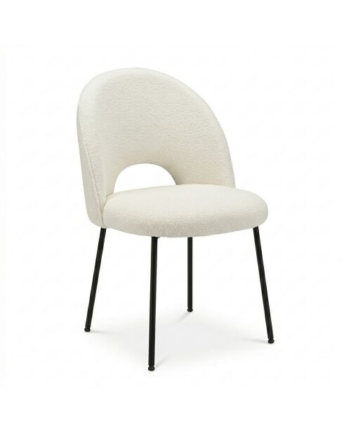 Lot de 2 chaises Alex beige nature - 49x83x53 cm