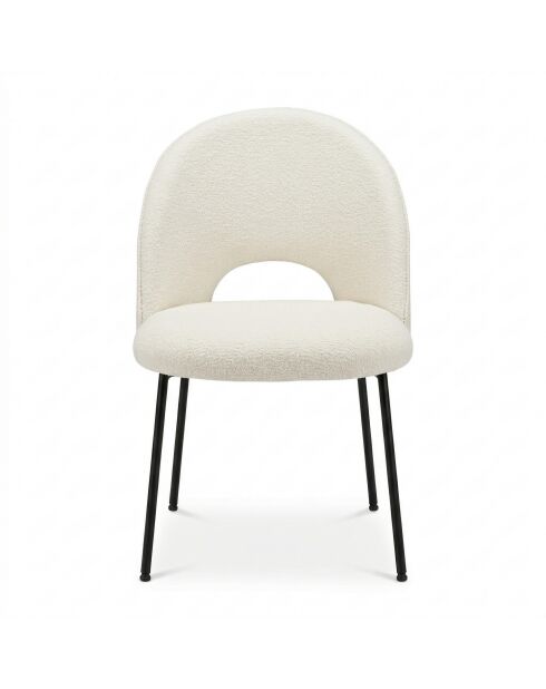 Lot de 2 chaises Alex beige nature - 49x83x53 cm